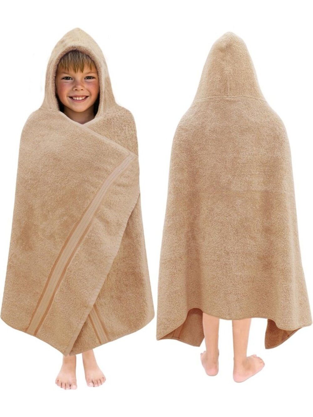 Ultra Soft 100% Cotton Kids Hooded Bath Towel Wrap - Perfect for Toddlers